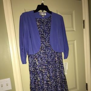 Two-piece floral print dress